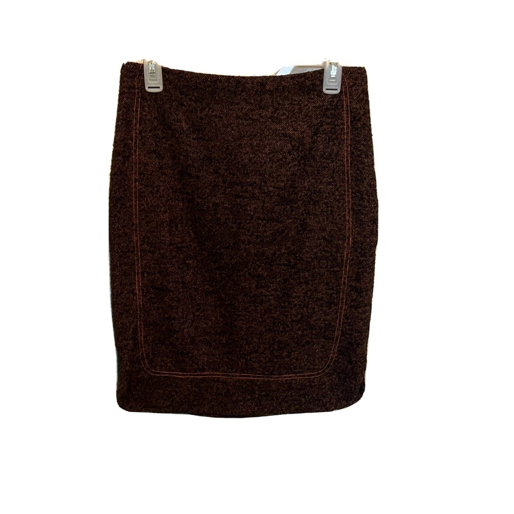 WOMENS SKIRT SIZE 8 MAGASCHONI WORK CAREER WOOL BLEND LINED SIDE ZIP OFFICE BO